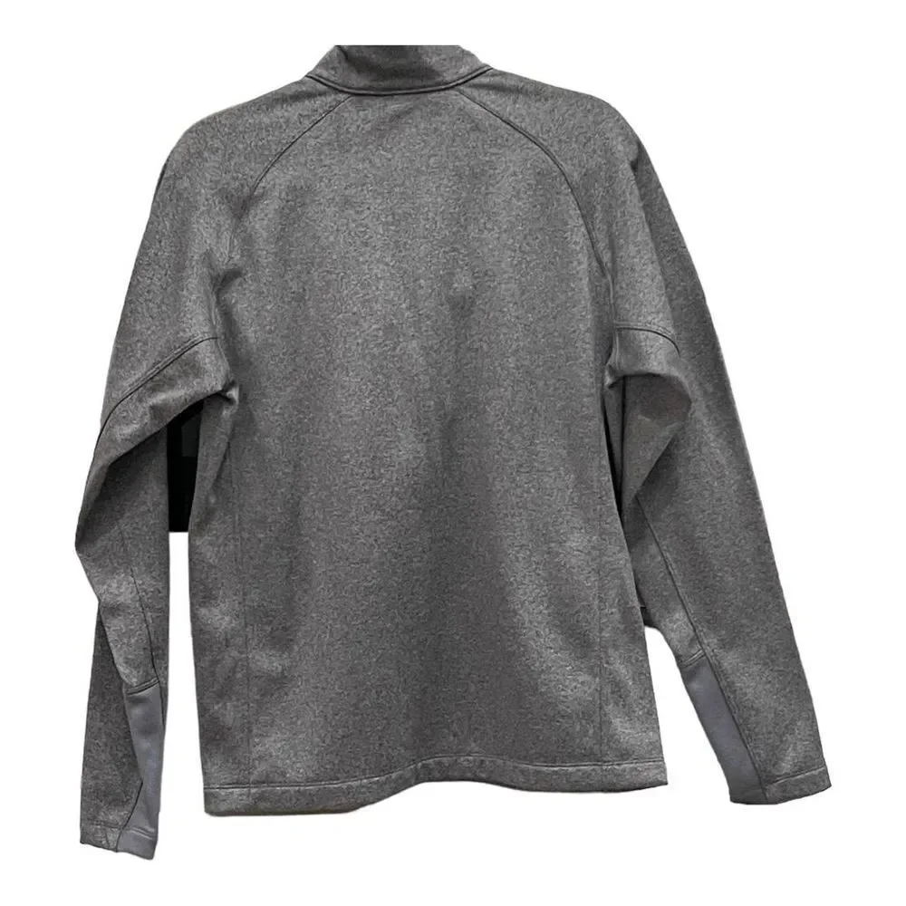 THE NORTH FACE Fleece Quarter Zip Pullover for Men in Heather Grey Red Medium